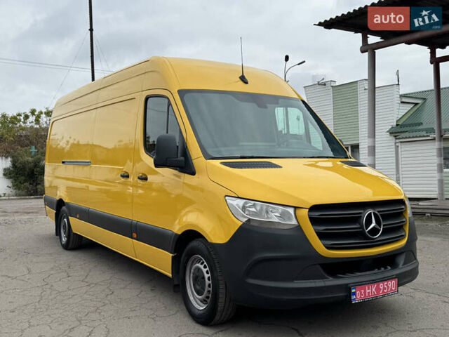 Желтый Мерседес Sprinter, объемом двигателя 2.2 л и пробегом 273 тыс. км за 26700 $, фото 8 на Automoto.ua