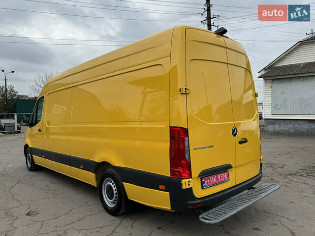 Желтый Мерседес Sprinter, объемом двигателя 2.2 л и пробегом 273 тыс. км за 26700 $, фото 16 на Automoto.ua