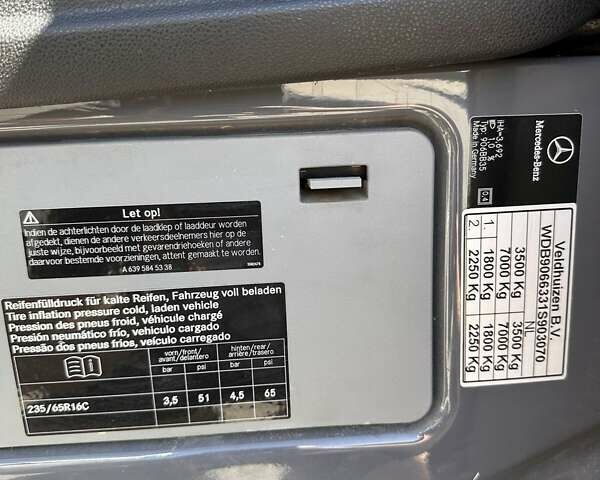 Серый Мерседес Sprinter, объемом двигателя 2.2 л и пробегом 334 тыс. км за 18500 $, фото 21 на Automoto.ua