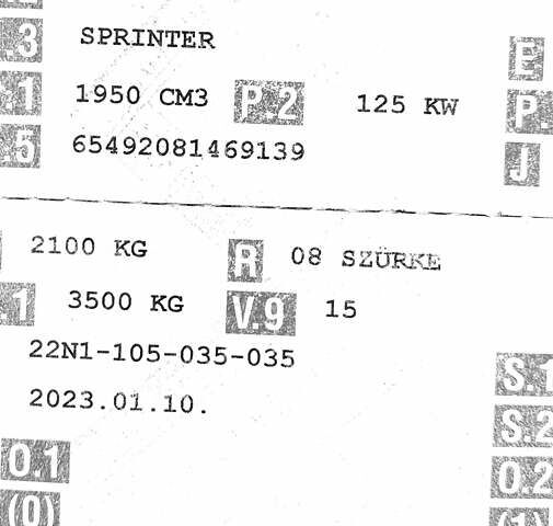 Сірий Мерседес Sprinter, об'ємом двигуна 1.95 л та пробігом 95 тис. км за 32999 $, фото 74 на Automoto.ua
