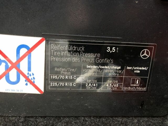 Сірий Мерседес Sprinter, об'ємом двигуна 2.1 л та пробігом 330 тис. км за 7800 $, фото 11 на Automoto.ua