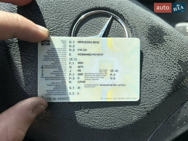 Сірий Мерседес Sprinter, об'ємом двигуна 2.7 л та пробігом 990 тис. км за 9900 $, фото 8 на Automoto.ua