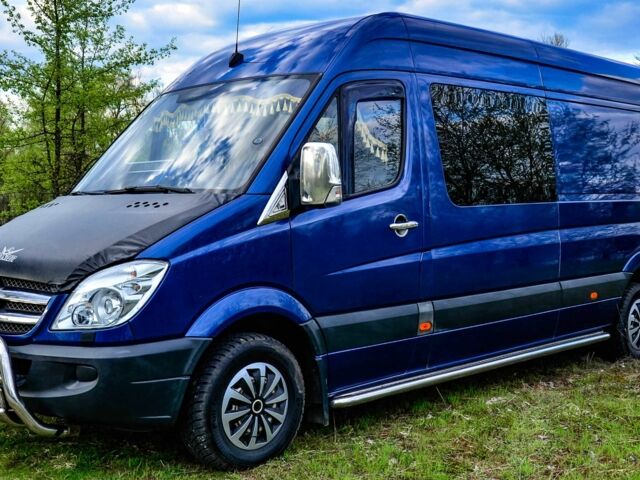 Синий Мерседес Sprinter, объемом двигателя 3 л и пробегом 350 тыс. км за 19000 $, фото 1 на Automoto.ua