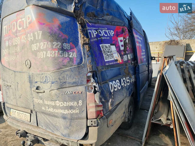 Синий Мерседес Sprinter, объемом двигателя 2.14 л и пробегом 295 тыс. км за 7500 $, фото 22 на Automoto.ua