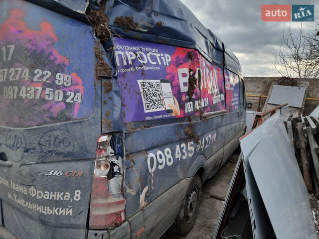 Синий Мерседес Sprinter, объемом двигателя 2.14 л и пробегом 295 тыс. км за 7500 $, фото 10 на Automoto.ua