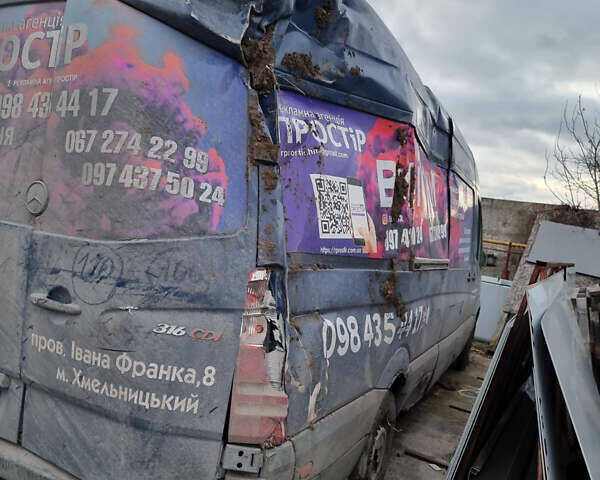 Синий Мерседес Sprinter, объемом двигателя 2.14 л и пробегом 295 тыс. км за 7500 $, фото 9 на Automoto.ua
