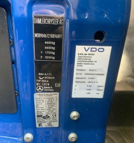 Синій Мерседес Sprinter, об'ємом двигуна 2.69 л та пробігом 344 тис. км за 14500 $, фото 21 на Automoto.ua