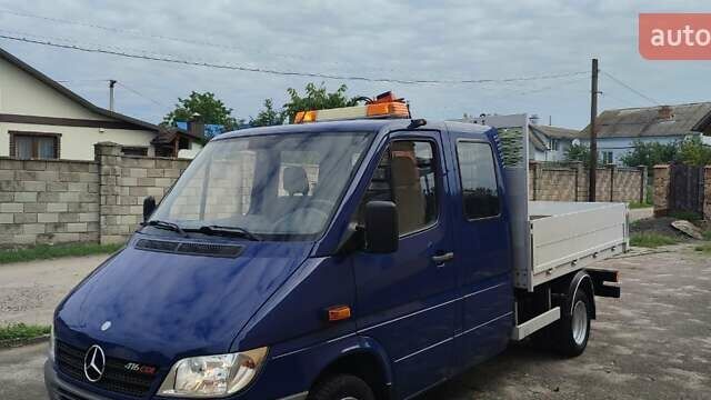 Синий Мерседес Sprinter, объемом двигателя 2.7 л и пробегом 264 тыс. км за 27600 $, фото 1 на Automoto.ua