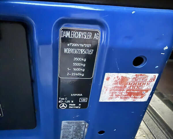 Синий Мерседес Sprinter, объемом двигателя 2.2 л и пробегом 437 тыс. км за 8700 $, фото 17 на Automoto.ua