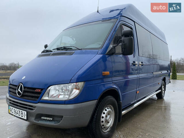 Синий Мерседес Sprinter, объемом двигателя 2.69 л и пробегом 320 тыс. км за 14500 $, фото 20 на Automoto.ua