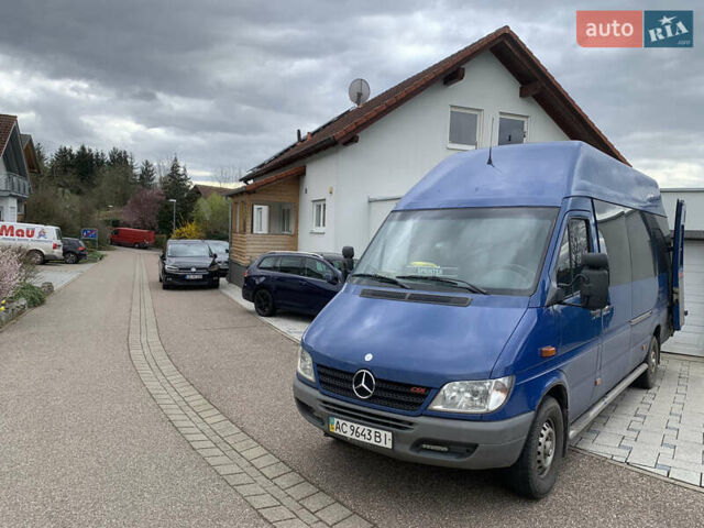Синий Мерседес Sprinter, объемом двигателя 2.69 л и пробегом 320 тыс. км за 14000 $, фото 23 на Automoto.ua