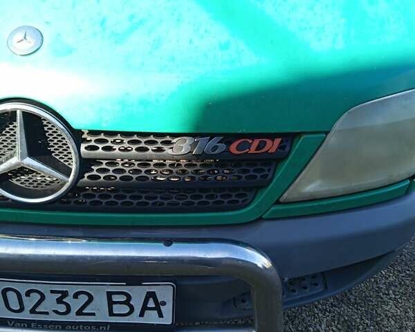 Зеленый Мерседес Sprinter, объемом двигателя 2.69 л и пробегом 359 тыс. км за 6000 $, фото 11 на Automoto.ua