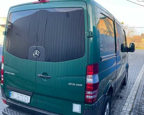 Зеленый Мерседес Sprinter, объемом двигателя 2.1 л и пробегом 315 тыс. км за 14700 $, фото 1 на Automoto.ua