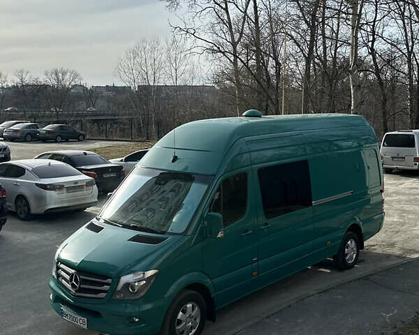 Зелений Мерседес Sprinter, об'ємом двигуна 3 л та пробігом 430 тис. км за 45000 $, фото 11 на Automoto.ua