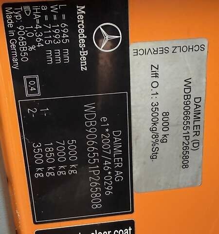 Помаранчевий Мерседес Sprinter, об'ємом двигуна 2.2 л та пробігом 242 тис. км за 28000 $, фото 14 на Automoto.ua