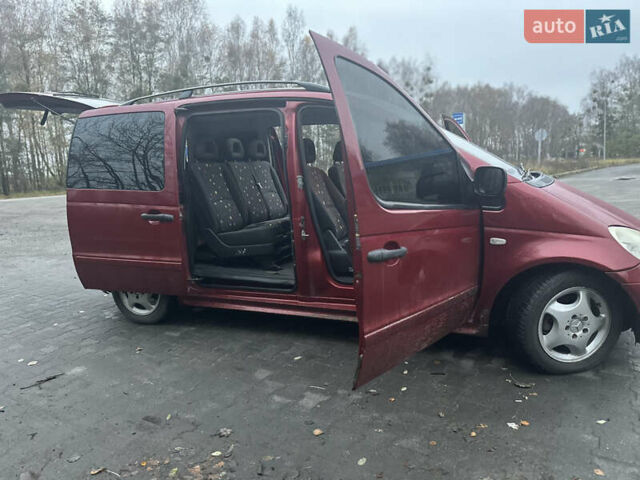 Красный Мерседес Ванео, объемом двигателя 1.7 л и пробегом 284 тыс. км за 4900 $, фото 6 на Automoto.ua