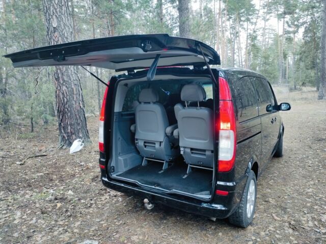 Черный Мерседес Виано, объемом двигателя 2.2 л и пробегом 236 тыс. км за 5900 $, фото 15 на Automoto.ua