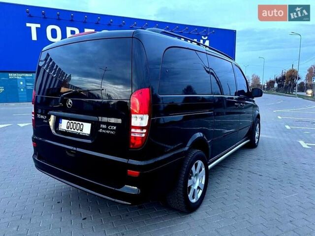 Черный Мерседес Виано, объемом двигателя 2.2 л и пробегом 300 тыс. км за 19500 $, фото 2 на Automoto.ua