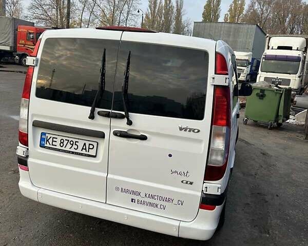 Белый Мерседес Вито, объемом двигателя 2.15 л и пробегом 290 тыс. км за 9200 $, фото 8 на Automoto.ua