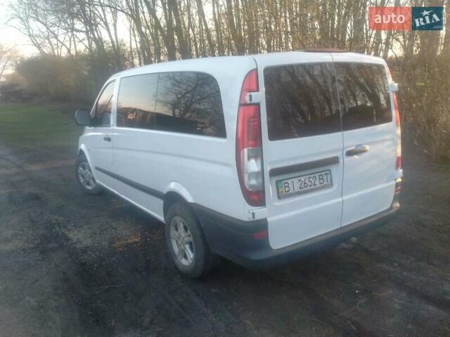Белый Мерседес Вито, объемом двигателя 2.15 л и пробегом 435 тыс. км за 10250 $, фото 1 на Automoto.ua