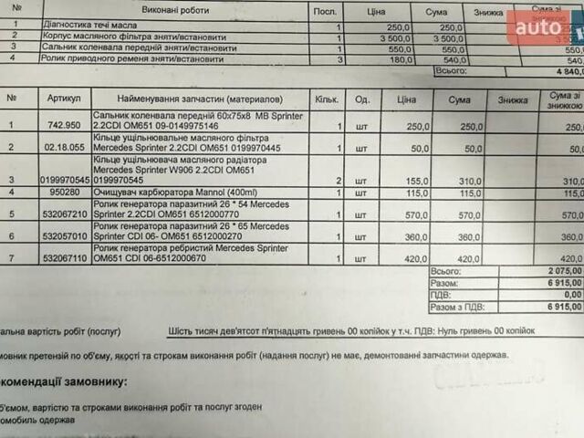Білий Мерседес Віто, об'ємом двигуна 2.14 л та пробігом 374 тис. км за 9000 $, фото 55 на Automoto.ua