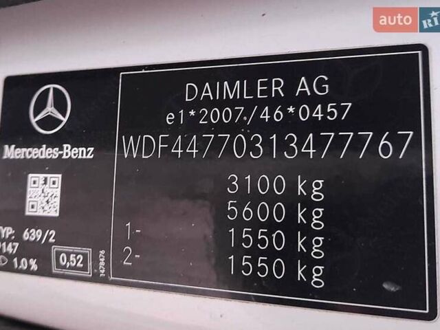 Белый Мерседес Вито, объемом двигателя 2.14 л и пробегом 287 тыс. км за 26750 $, фото 41 на Automoto.ua