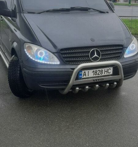 Черный Мерседес Вито, объемом двигателя 2.1 л и пробегом 485 тыс. км за 6800 $, фото 4 на Automoto.ua