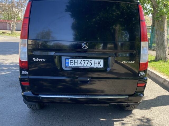 Черный Мерседес Вито, объемом двигателя 2.1 л и пробегом 140 тыс. км за 13500 $, фото 1 на Automoto.ua