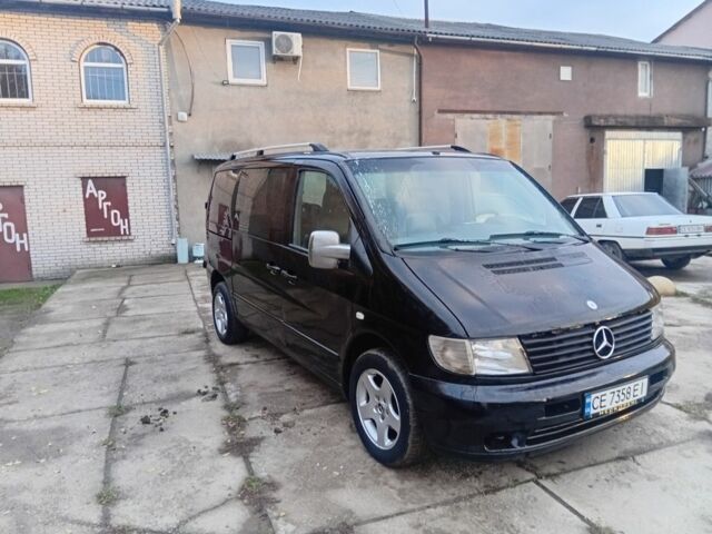 Черный Мерседес Вито, объемом двигателя 2.2 л и пробегом 360 тыс. км за 4300 $, фото 3 на Automoto.ua