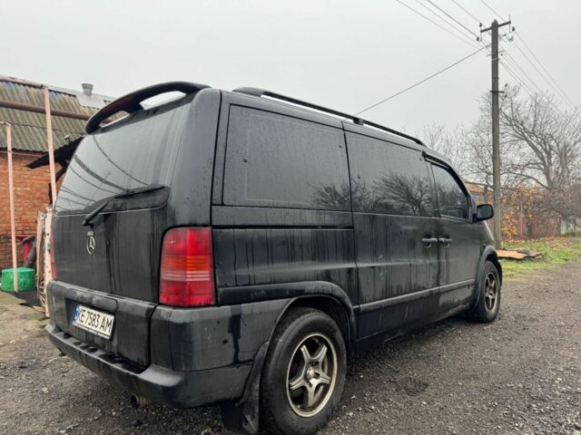 Черный Мерседес Вито, объемом двигателя 2.2 л и пробегом 360 тыс. км за 6000 $, фото 2 на Automoto.ua
