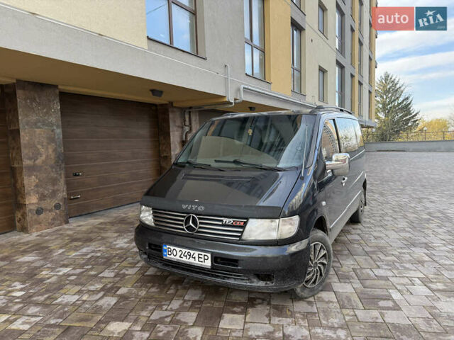Черный Мерседес Вито, объемом двигателя 2.15 л и пробегом 347 тыс. км за 5200 $, фото 1 на Automoto.ua