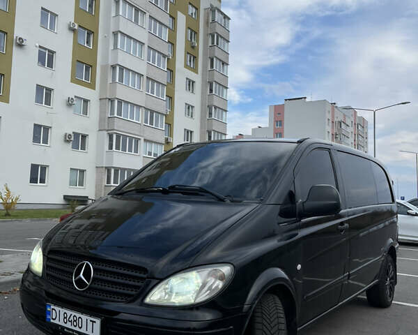 Черный Мерседес Вито, объемом двигателя 2.15 л и пробегом 547 тыс. км за 5900 $, фото 4 на Automoto.ua
