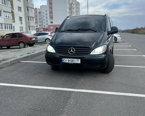 Черный Мерседес Вито, объемом двигателя 2.15 л и пробегом 547 тыс. км за 5900 $, фото 5 на Automoto.ua