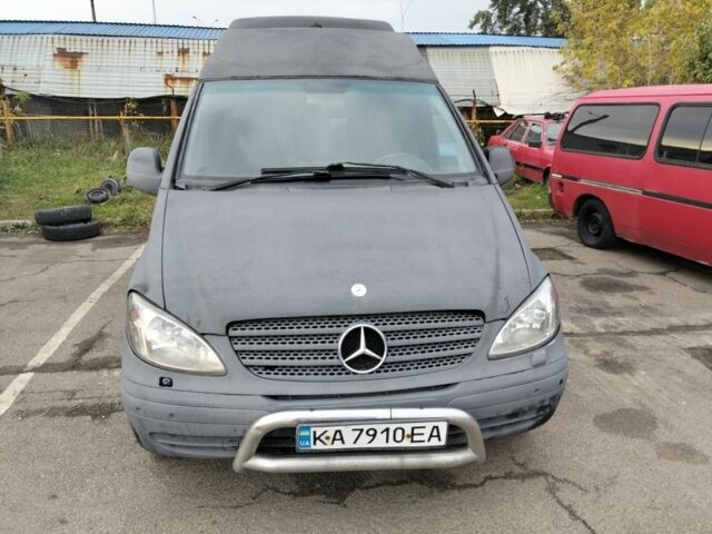 Черный Мерседес Вито, объемом двигателя 2.1 л и пробегом 264 тыс. км за 4650 $, фото 1 на Automoto.ua