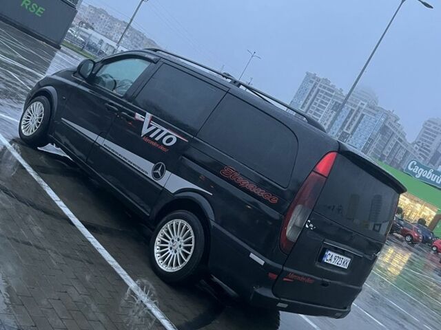 Черный Мерседес Вито, объемом двигателя 2.1 л и пробегом 480 тыс. км за 5500 $, фото 2 на Automoto.ua