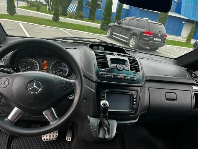 Черный Мерседес Вито, объемом двигателя 2.1 л и пробегом 300 тыс. км за 12700 $, фото 11 на Automoto.ua