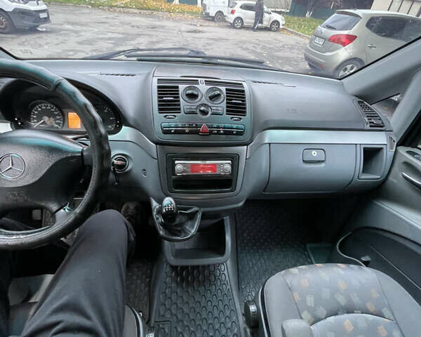 Черный Мерседес Вито, объемом двигателя 2.15 л и пробегом 438 тыс. км за 7900 $, фото 19 на Automoto.ua