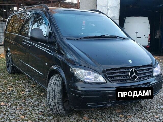 Черный Мерседес Вито, объемом двигателя 2.2 л и пробегом 396 тыс. км за 6700 $, фото 1 на Automoto.ua