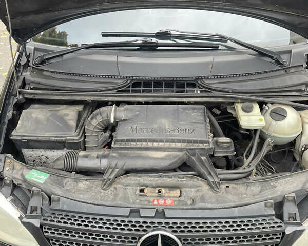 Черный Мерседес Вито, объемом двигателя 2.15 л и пробегом 438 тыс. км за 7900 $, фото 21 на Automoto.ua