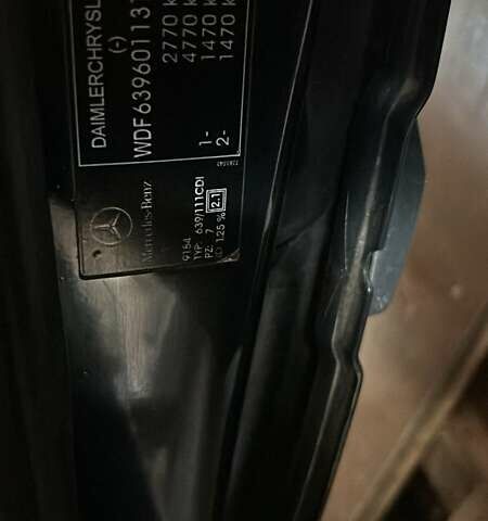 Черный Мерседес Вито, объемом двигателя 2.15 л и пробегом 230 тыс. км за 8000 $, фото 11 на Automoto.ua