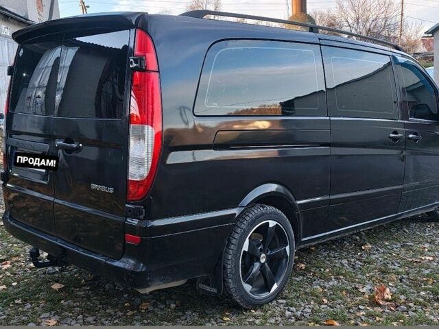 Черный Мерседес Вито, объемом двигателя 2.2 л и пробегом 396 тыс. км за 6700 $, фото 2 на Automoto.ua