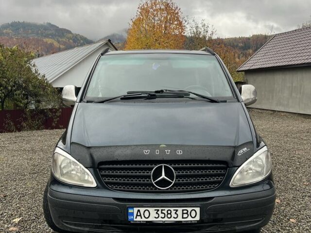 Черный Мерседес Вито, объемом двигателя 2.1 л и пробегом 371 тыс. км за 5900 $, фото 1 на Automoto.ua
