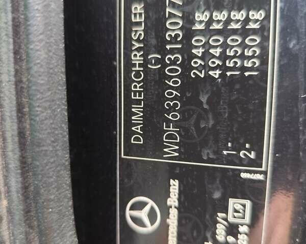 Чорний Мерседес Віто, об'ємом двигуна 2.15 л та пробігом 395 тис. км за 8256 $, фото 5 на Automoto.ua