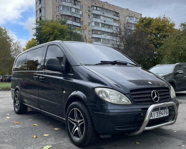Черный Мерседес Вито, объемом двигателя 2.15 л и пробегом 438 тыс. км за 7900 $, фото 2 на Automoto.ua