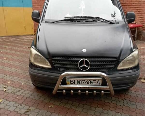 Черный Мерседес Вито, объемом двигателя 2.15 л и пробегом 230 тыс. км за 8000 $, фото 7 на Automoto.ua
