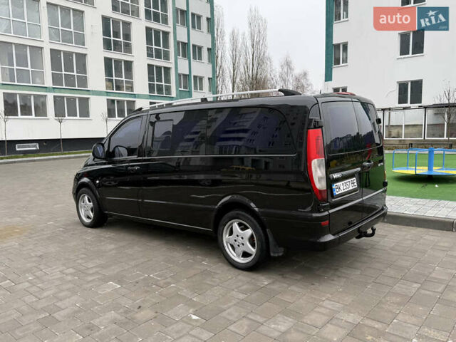 Черный Мерседес Вито, объемом двигателя 2.2 л и пробегом 285 тыс. км за 7999 $, фото 6 на Automoto.ua