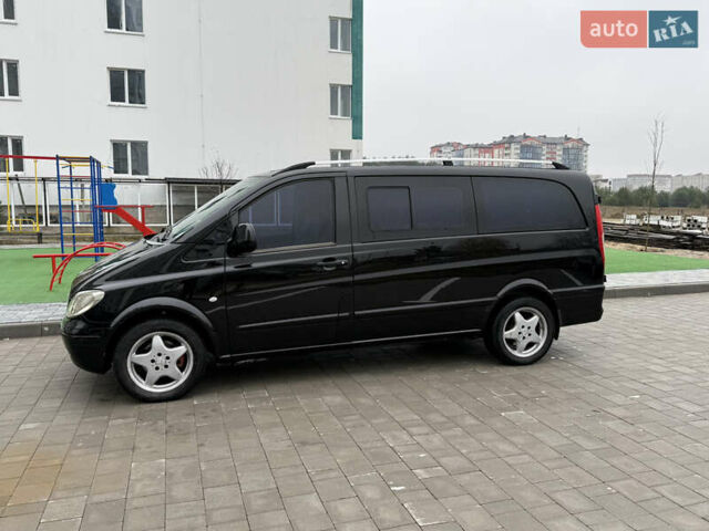 Черный Мерседес Вито, объемом двигателя 2.2 л и пробегом 285 тыс. км за 7999 $, фото 7 на Automoto.ua