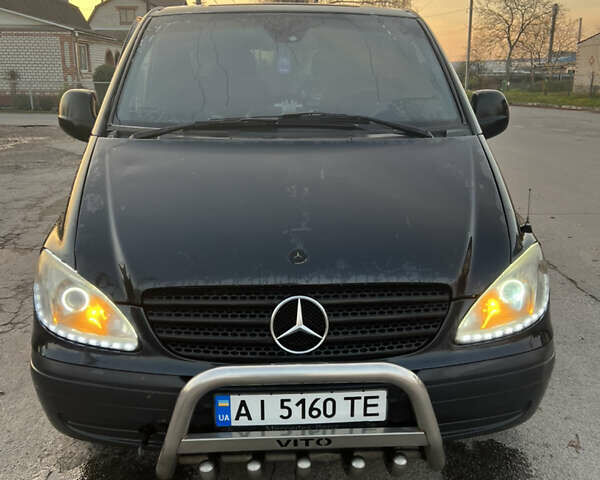 Черный Мерседес Вито, объемом двигателя 2.15 л и пробегом 46 тыс. км за 7299 $, фото 5 на Automoto.ua