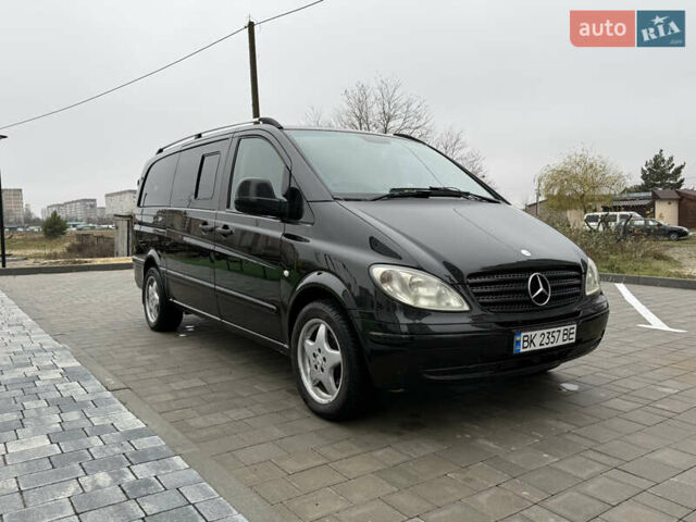 Черный Мерседес Вито, объемом двигателя 2.2 л и пробегом 256 тыс. км за 7800 $, фото 8 на Automoto.ua