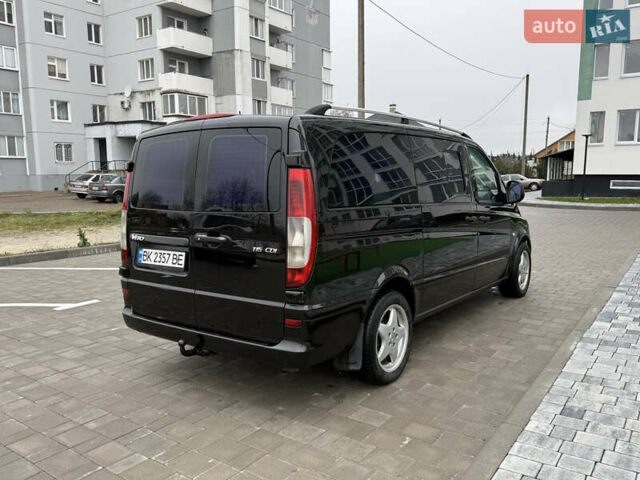 Черный Мерседес Вито, объемом двигателя 2.2 л и пробегом 256 тыс. км за 7800 $, фото 6 на Automoto.ua